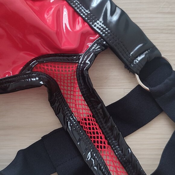 Jockstrap rouge et noir - Picture 3 of 8